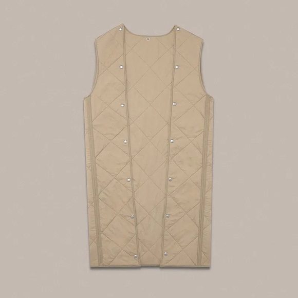 All Saints Lou Mac Coat Detachable Collar and Lining - Small Beige Minimalist - Picture 5 of 10